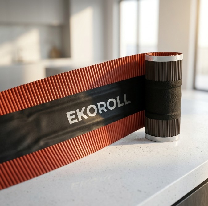 EKOROLL 39 - Větrací hřebenový a nárožní pás 390 mm (5m), samolepící