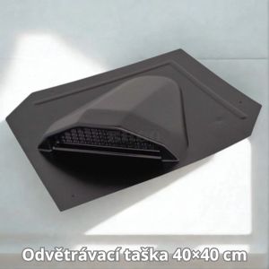 Odvětrávací taška 40x40 cm plastová, černá