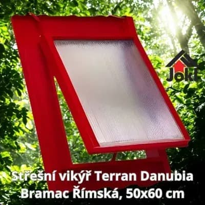 Střešní vikýř (výlez) pro Terran Danubia, Bramac Římská, 50x60 cm