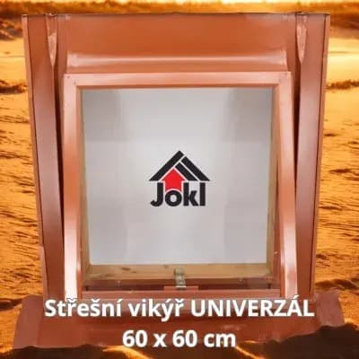Střešní vikýř UNIVERZÁL - pro všechny typy střešních krytin 60 x 60 cm PC
