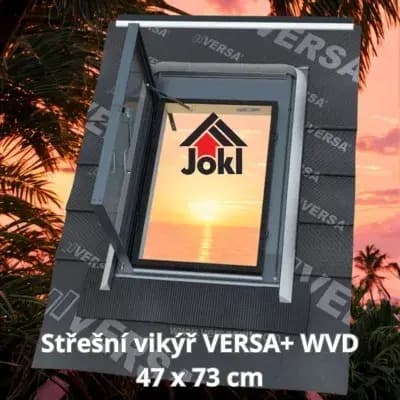 Střešní vikýř Versa+ WVD  univerzální, 47 x 73 cm, dvojsklo, antracit