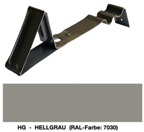 Protisněhový hák pro Planoton 14 (Figaro Deluxe) - ucelená balení 100 ks, Světle šedá
