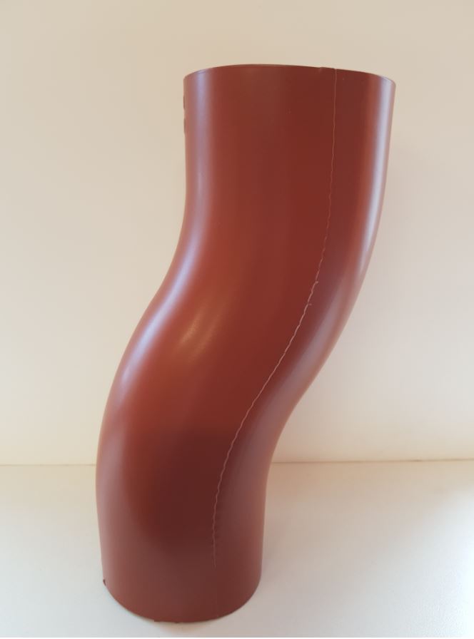 Odskok svodu - soklové koleno, FeZn COLOR, barevně lakovaný pozink, RAL 8004