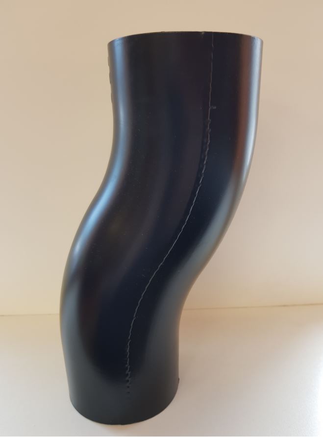 Odskok svodu - soklové koleno, FeZn COLOR, barevně lakovaný pozink, RAL 9005