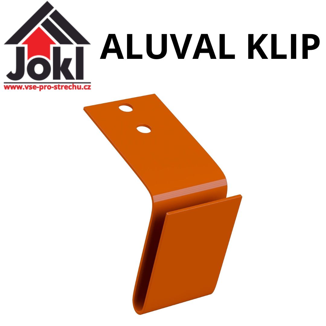 ALUVAL KLIP - Příchytky střešního pásu úžlabí - hliník Al
