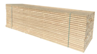 Fošna stavební ze smrkového dřeva 50×200×4000 mm
