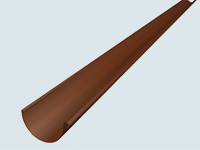 PREFA hliníkové okapové žlaby půlkulaté, Alu - barvený hliník