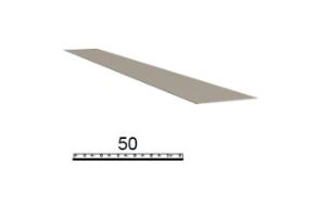 Pásek z poplastovaného plechu pro PVC-P,  r.š. 50 mm - 2 m